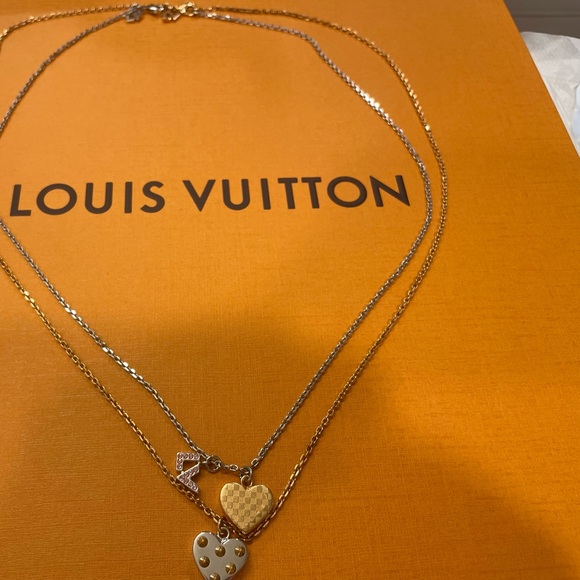 Louis Vuitton Swarovski Crystal Tiered Spiky Valentine Necklace - Picture 2 of 9